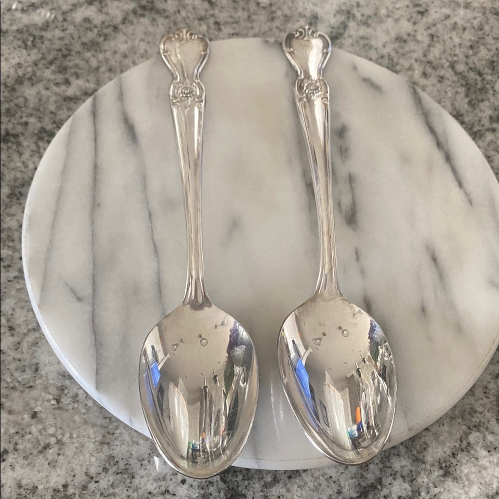 Vintage 1950 Signature Old Company Plate Silver Plate Spoons Set!